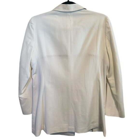 Burberry- Women’s Cotton Shorter Length Trench Jacket in White Size US 8 - Picture 5 of 10